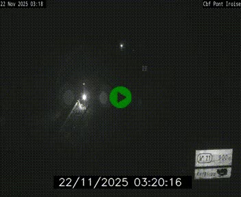 Webcam sur la N165 après le Pont de l'Iroise, à l'entrée de Brest