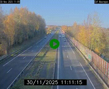 Webcam sur le périphérique de Rennes (N136) à hauteur de Maurepas, au nord de la ville