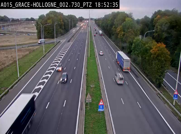 Caméra trafic Belgique - Grâce-Hollogne - E42, jonction avec A604, direction Loncin/Aéroport de Liège -  BK 3.2