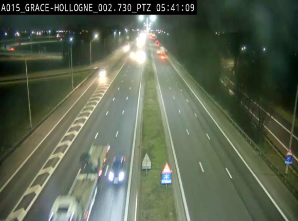 Caméra trafic Belgique - Grâce-Hollogne - E42, jonction avec A604, direction Loncin/Aéroport de Liège -  BK 3.2