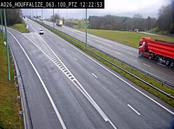 Caméra autoroute Belgique - Houffalize, E25 direction Liège