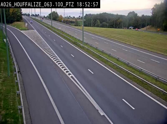 Caméra autoroute Belgique - Houffalize, E25 direction Liège