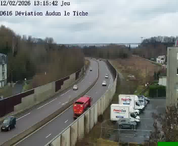 Webcams sur la D616, sur le contournement d'Audun-le-Tiche menant à Belval (Luxembourg)