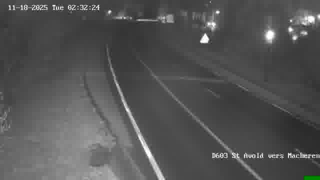 Webcam sur la D603 située à proximité de Saint-Avold. Vue orientée vers Macheren.
