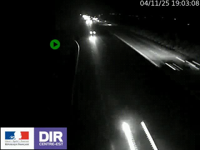 Webcam sur le contournement de Valence, sur la Nationale 7, à la jonction avec la N532, caméra orientée vers Grenoble