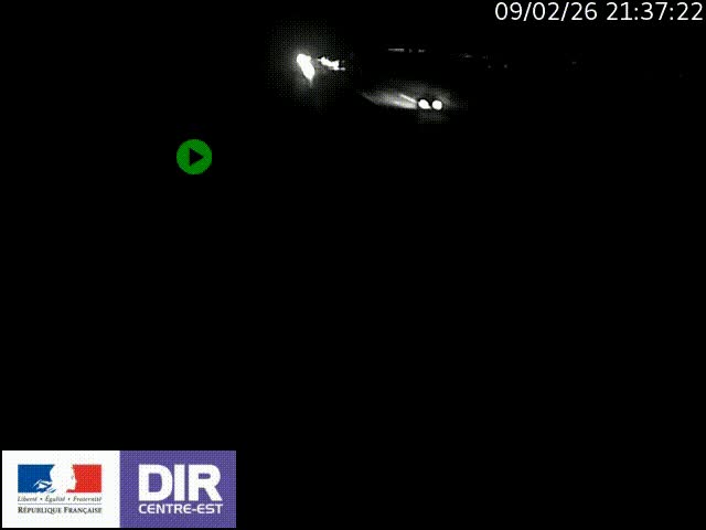 Webcam sur le contournement de Valence, sur la Nationale 7, à la jonction avec la N532, caméra orientée vers Grenoble