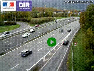 Webcam sur la Nationale 201 à hauteur de la sortie Chambéry-Nord, avant à la jonction entre l'A41 et l'A43, en direction de Lyon