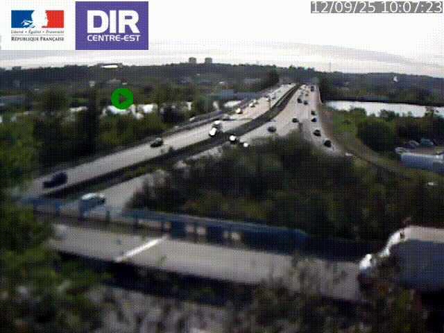 Webcam autoroute sur A450 à Pierre-Bénite en direction de Lyon et de l'autoroute A7