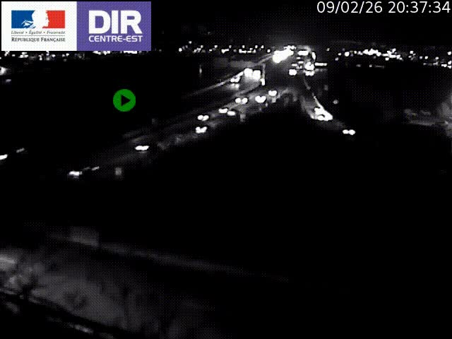 Clone of Caméra de circulation sur A7 à Lyon Perrache vers Marseille, le long du Rhône