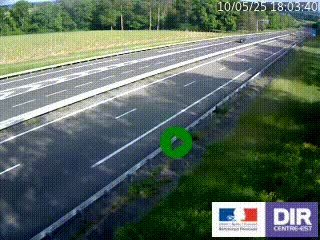 Webcam autoroute sur l'A77 à hauteur de Pouilly-sur-Loire en direction de Nevers