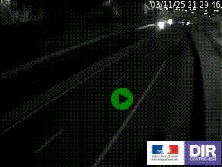 Caméra autoroutière sur l'A47 à hauteur de Givors, a proximité de Lyon. La webcam est orientée vers Lyon