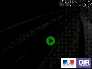 Caméra autoroutière sur l'A47 à hauteur de Givors, a proximité de Lyon. La webcam est orientée vers Lyon