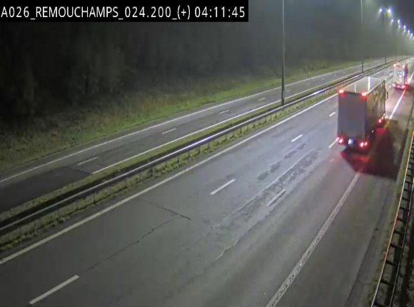 Webcam à hauteur de Spa entre la sortie Remouchamps et la sortie Stavelot. Vue orientée vers les Ardennes