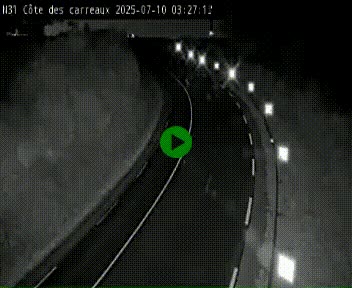 Webcam en haut de la Côte des Carreaux sur la N31 à Avesnes-en-Bray. Vue orientée vers Rouen