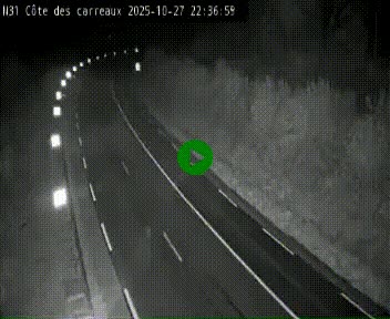 Webcam en haut de la Côte des Carreaux sur la N31 à Avesnes-en-Bray. Vue orientée vers Rouen