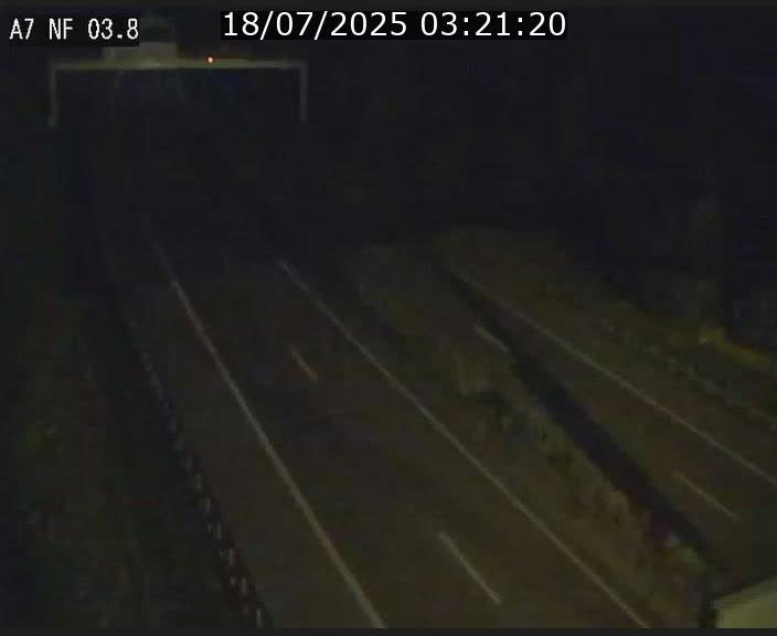Webcam autoroute A7 au Luxembourg à la sortie du Tunnel Stafelter vers le Nord