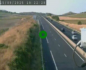 Caméra autoroute A75 à hauteur de Le Crest, en direction de Montpellier