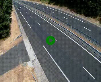 Caméra autoroute A75 à hauteur du col des Issartets en direction de Montpellier