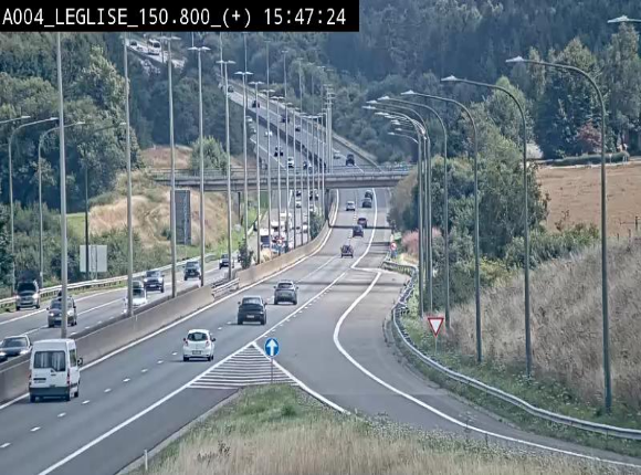Caméra autoroute Belgique - Côte de Léglise, E411(A4) direction Luxembourg