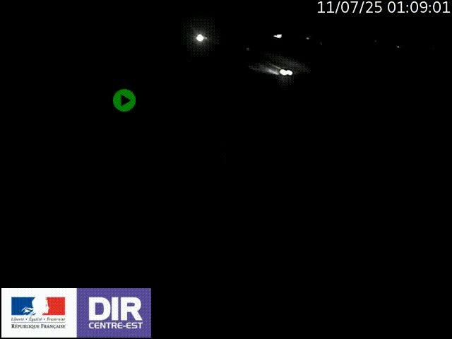 Webcam sur le contournement de Valence, sur la Nationale 7, à la jonction avec la N532, caméra orientée vers Grenoble