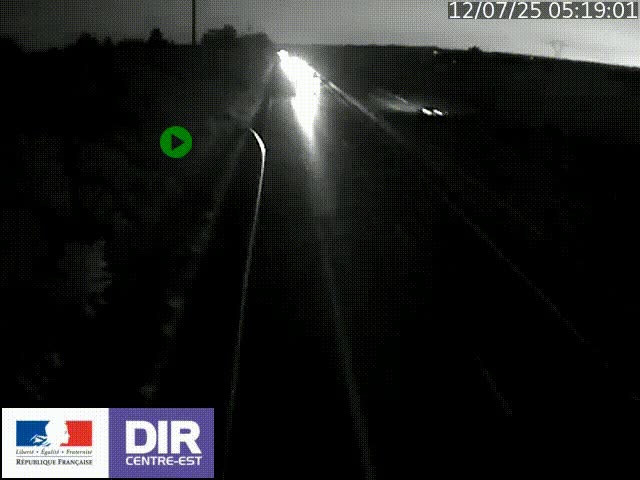Webcam sur le contournement de Valence, sur la Nationale 7, à la jonction avec la N532, caméra orientée vers Grenoble