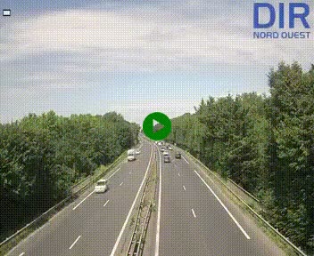 Webcam sur le périphérique de Caen (N814) à l'est de la ville, à Mondeville hauteur de la sortie 2, Presqu'île-Rives de l'Orne, au bout de l'autoroute A13