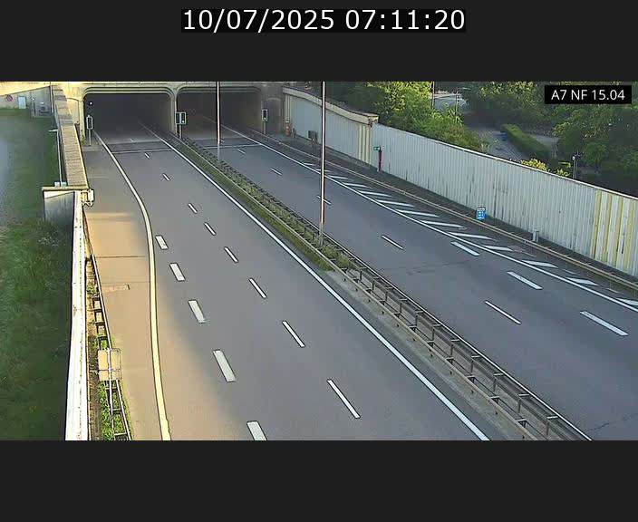 Caméra trafic Luxembourg - A7, Tunnel Mersch, entrée sud, direction Ettelbruck