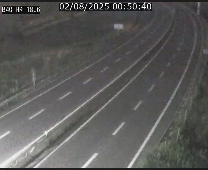 Webcam sur la route de liaison entre Micheville et Esch-Belval à la frontière entre le Luxembourg et la France. Vue orientée vers la Lorraine.