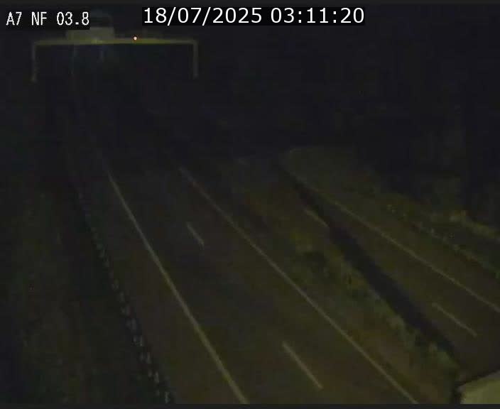 Webcam autoroute A7 au Luxembourg à la sortie du Tunnel Stafelter vers le Nord