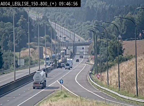 Caméra autoroute Belgique - Côte de Léglise, E411(A4) direction Luxembourg