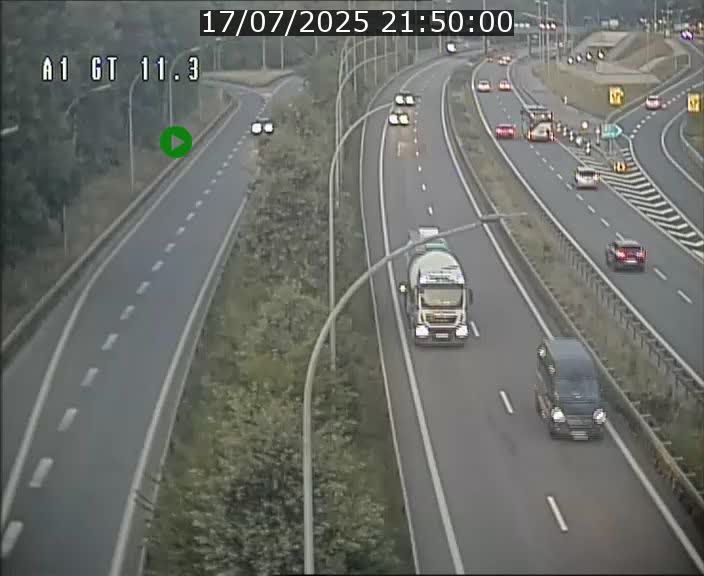 Traffic live webcam Luxembourg Senningerberg - A1 direction Allemagne - BK 11.3