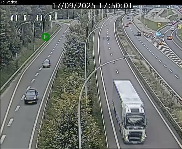 Traffic live webcam Luxembourg Senningerberg - A1 direction Allemagne - BK 11.3