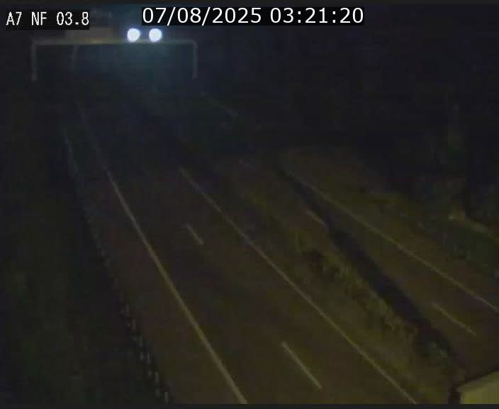 Webcam autoroute A7 au Luxembourg à la sortie du Tunnel Stafelter vers le Nord