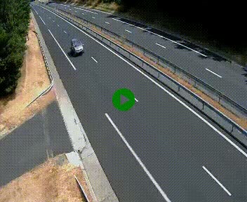 Caméra autoroute A75 à hauteur du col des Issartets en direction de Montpellier
