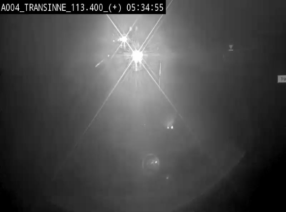 Webcam dans les Ardennes sur l'E411 à hauteur de Transinne. Vue orientée vers le sud de la Belgique