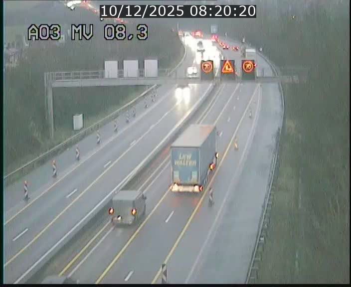 Webcam Autoroute après la Croix de Bettembourg en direction de Luxembourg sur l'A3