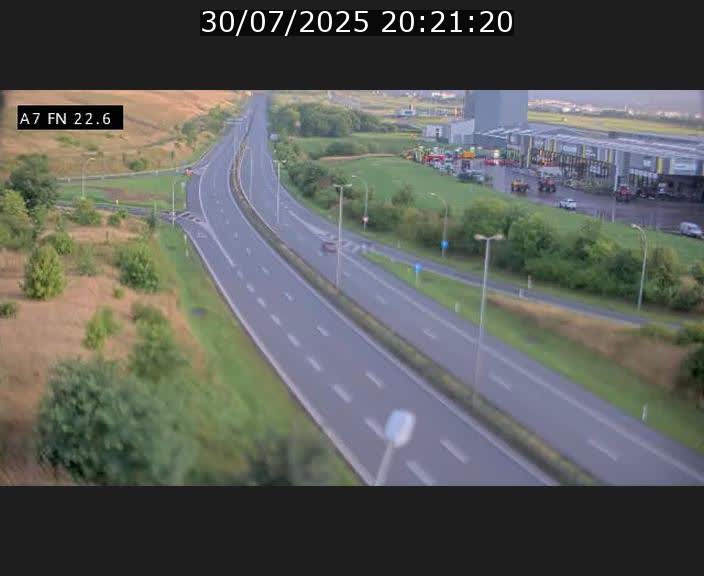 Caméra trafic Luxembourg - A7, Colmar-berg direction Mersch