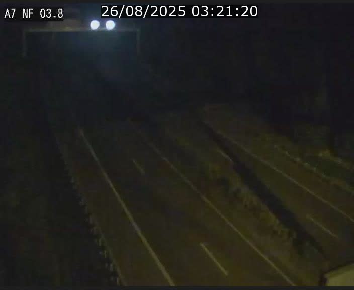 Webcam autoroute A7 au Luxembourg à la sortie du Tunnel Stafelter vers le Nord