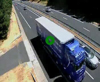 Caméra autoroute A75 à hauteur du col des Issartets en direction de Montpellier