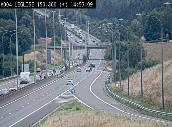 Caméra autoroute Belgique - Côte de Léglise, E411(A4) direction Luxembourg