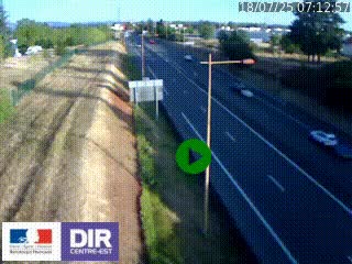 Webcam à Mably, à proximité de Roanne en direction de Moulins sur la N7