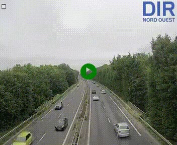 Webcam sur le périphérique de Caen (N814) à l'est de la ville, à Mondeville hauteur de la sortie 2, Presqu'île-Rives de l'Orne, au bout de l'autoroute A13