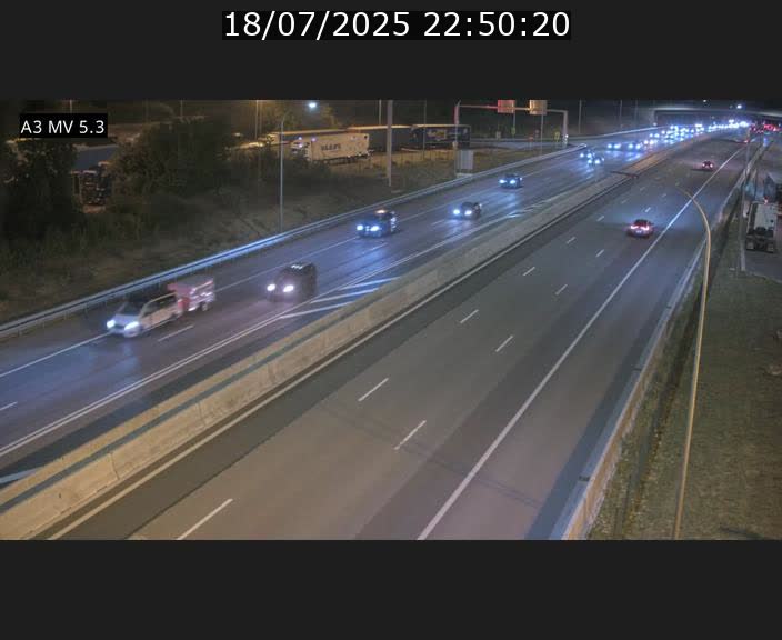 Webcam à l'Aire de Berchem au Luxembourg sur l'A3. Vue orientée vers la France