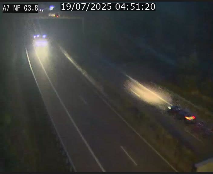 Webcam autoroute A7 au Luxembourg à la sortie du Tunnel Stafelter vers le Nord