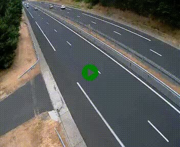 Caméra autoroute A75 à hauteur du col des Issartets en direction de Montpellier
