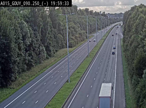 Webcam autoroute Belgique - Gouy-lez-piéton - E42 - BK 90.3