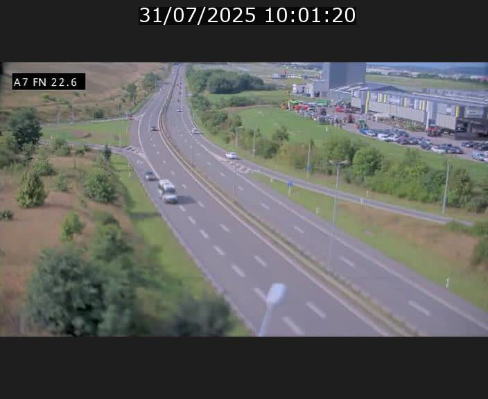 Caméra trafic Luxembourg - A7, Colmar-berg direction Mersch