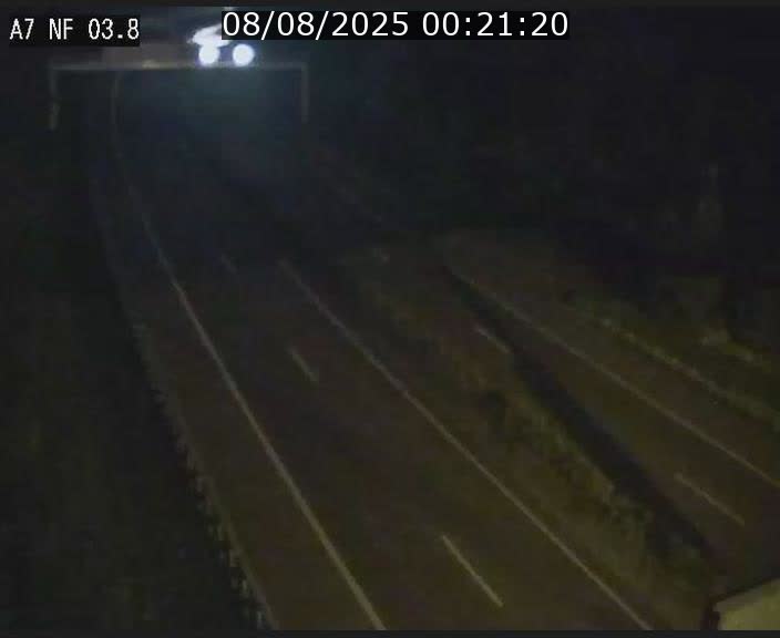 Webcam autoroute A7 au Luxembourg à la sortie du Tunnel Stafelter vers le Nord