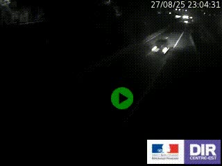 Caméra autoroutière sur l'A47 à hauteur de Givors, a proximité de Lyon. La webcam est orientée vers Lyon