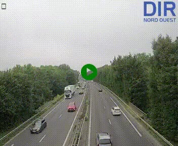 Webcam sur le périphérique de Caen (N814) à l'est de la ville, à Mondeville hauteur de la sortie 2, Presqu'île-Rives de l'Orne, au bout de l'autoroute A13